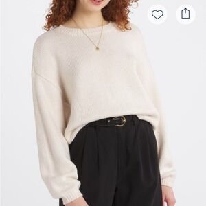 Steve Madden Soft Cream Crew Neck Sweater